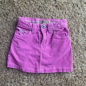 Toddler girls pink corduroy skirt